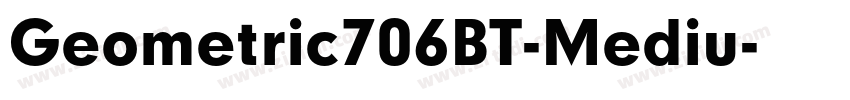 Geometric706BT-Mediu字体转换