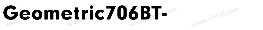 Geometric706BT字体转换