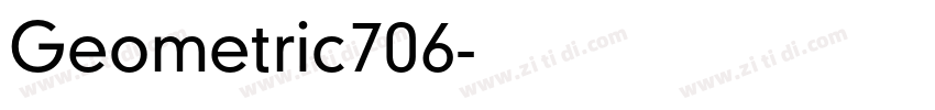 Geometric706字体转换