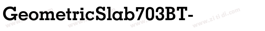 GeometricSlab703BT字体转换