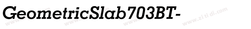 GeometricSlab703BT字体转换