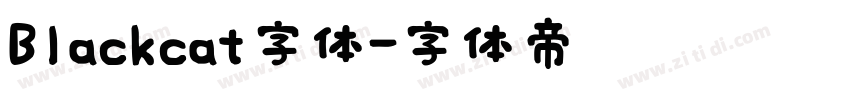 Blackcat字体字体转换