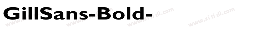 GillSans-Bold字体转换