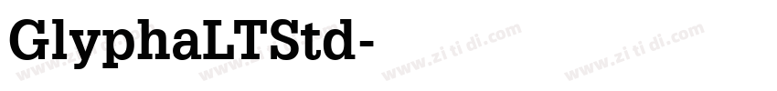 GlyphaLTStd字体转换