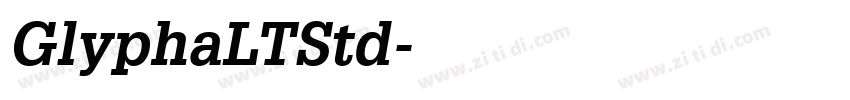 GlyphaLTStd字体转换