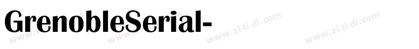 GrenobleSerial字体转换