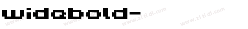 widebold字体转换