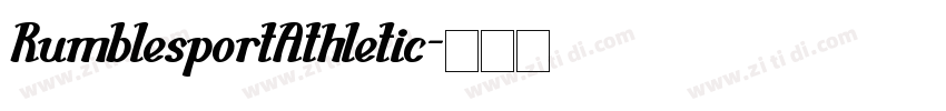 RumblesportAthletic字体转换