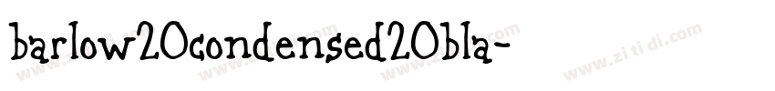 barlow20condensed20bla字体转换