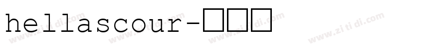 hellascour字体转换