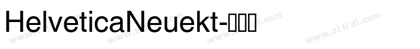 HelveticaNeuekt字体转换