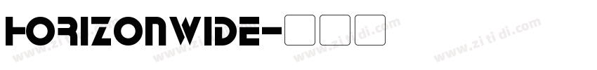 HorizonWide字体转换