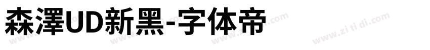 森澤UD新黑字体转换