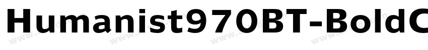 Humanist970BT-BoldC字体转换