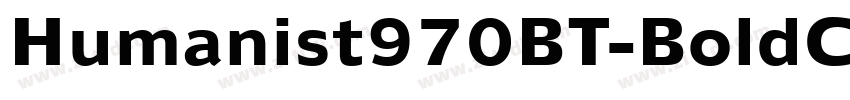 Humanist970BT-BoldC字体转换