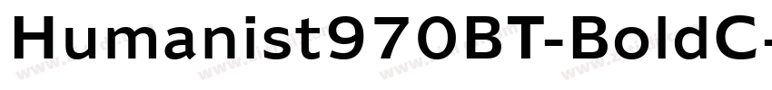 Humanist970BT-BoldC字体转换