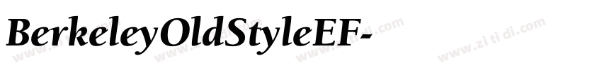 BerkeleyOldStyleEF字体转换