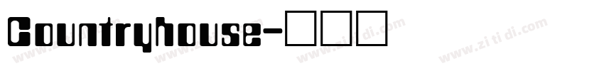 Countryhouse字体转换