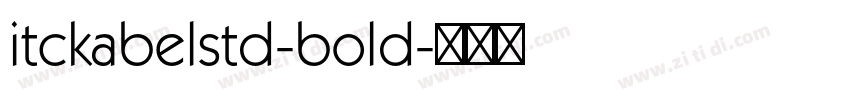 itckabelstd-bold字体转换