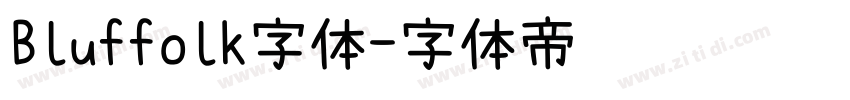 Bluffolk字体字体转换