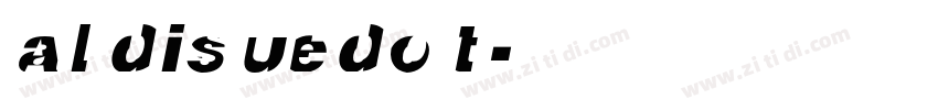 ALDISUEDOT字体转换