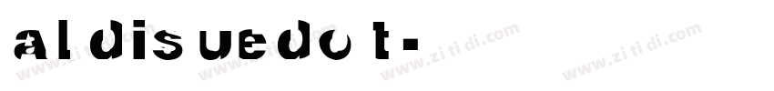 ALDISUEDOT字体转换