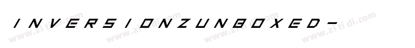 InversionzUnboxed字体转换