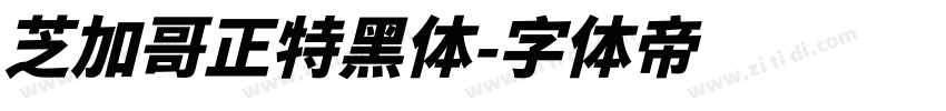 芝加哥正特黑体字体转换