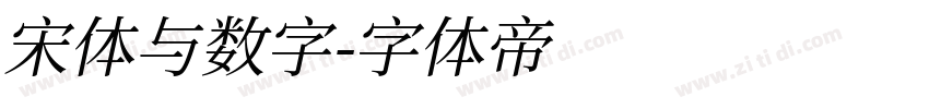 宋体与数字字体转换