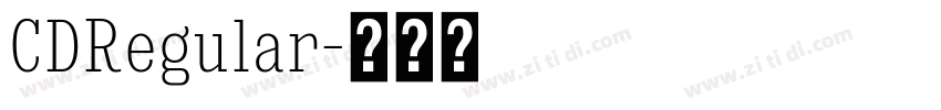 CDRegular字体转换