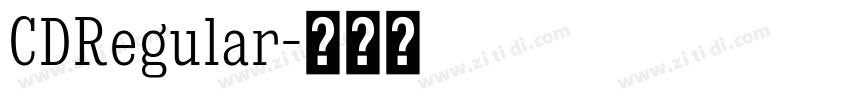 CDRegular字体转换