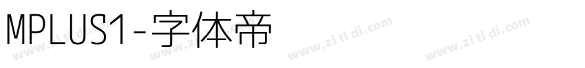 MPLUS1字体转换