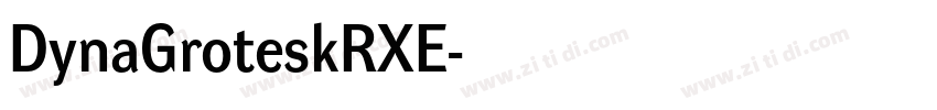 DynaGroteskRXE字体转换