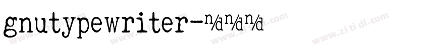 gnutypewriter字体转换