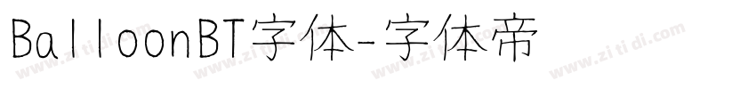 BalloonBT字体字体转换