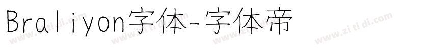 Braliyon字体字体转换