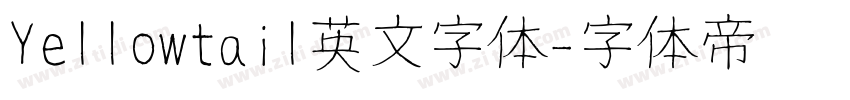 Yellowtail英文字体字体转换