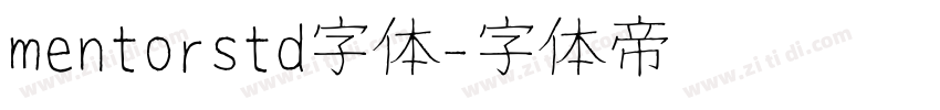 mentorstd字体字体转换