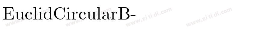 EuclidCircularB字体转换