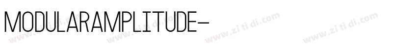 ModularAmplitude字体转换