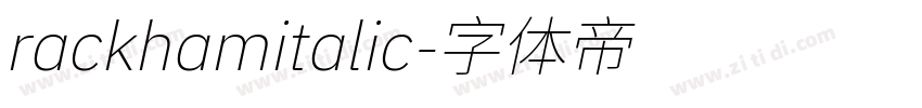 rackhamitalic字体转换