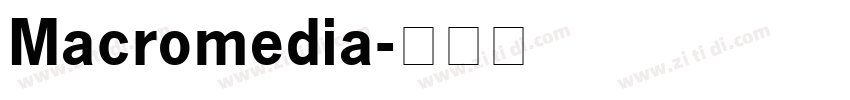 Macromedia字体转换