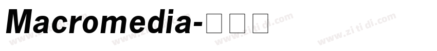 Macromedia字体转换