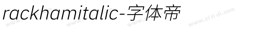 rackhamitalic字体转换