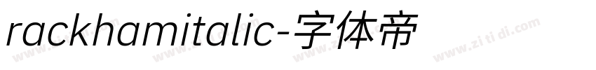 rackhamitalic字体转换