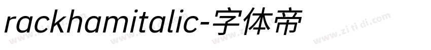 rackhamitalic字体转换