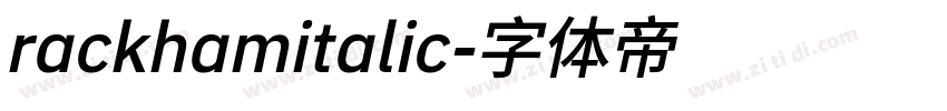 rackhamitalic字体转换