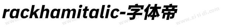 rackhamitalic字体转换