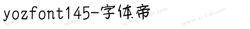 yozfont145字体转换