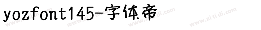 yozfont145字体转换